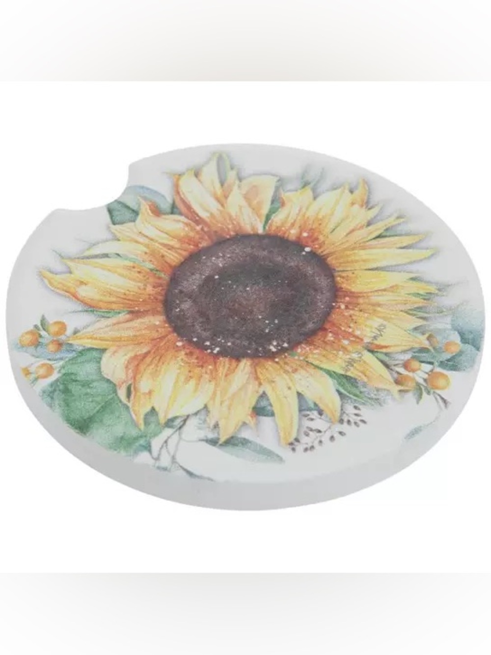 (2) Sunflower Car Coaster